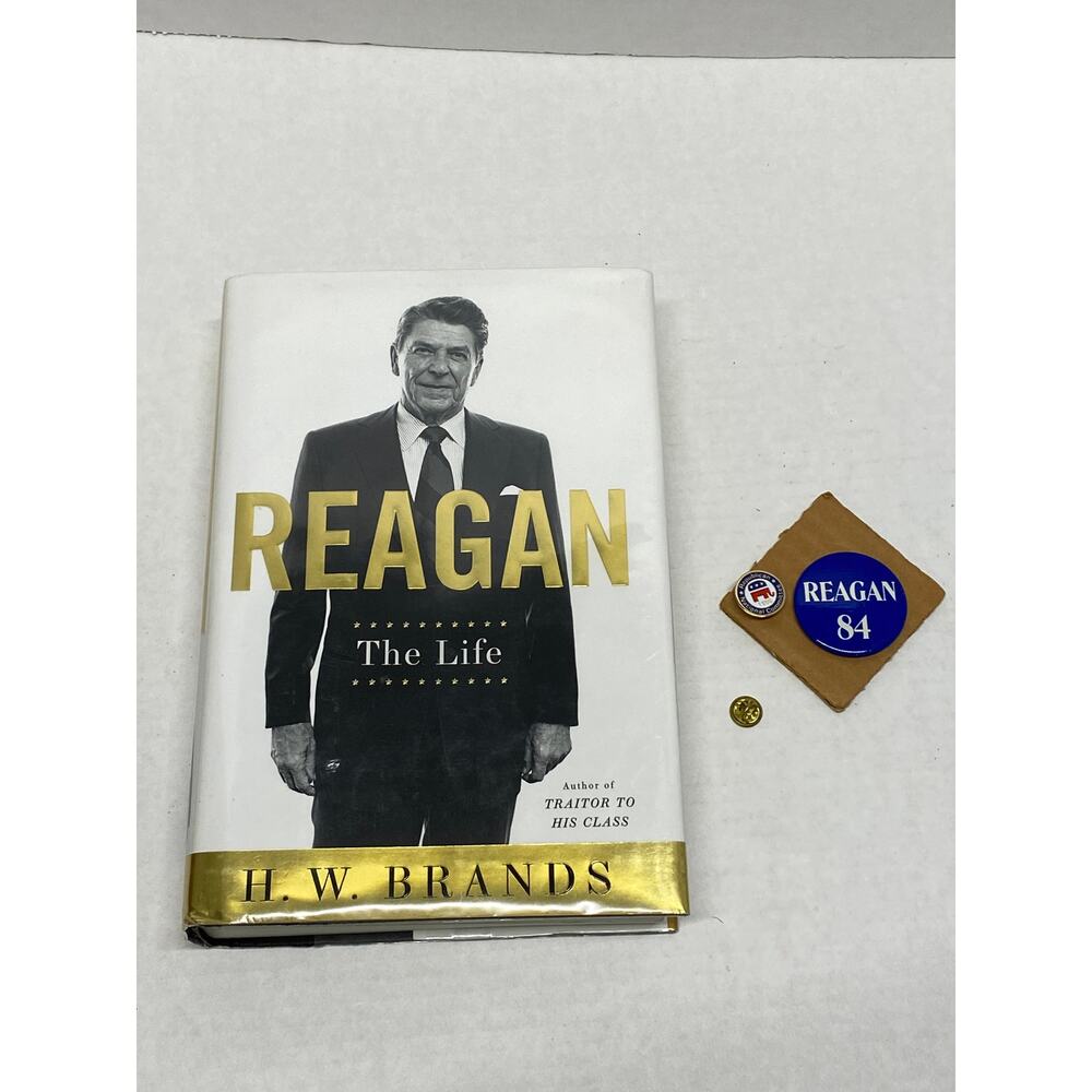 Reagan The Life H W Brands Book Reagan 84 Pin Political Lot Pre Owned
